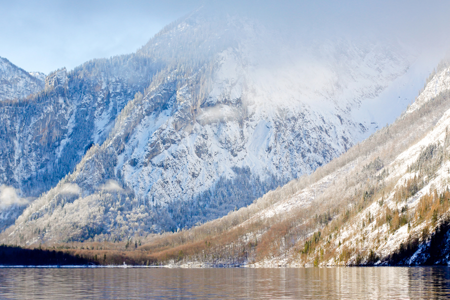 Lakeside Mountains in Konigssee Germany