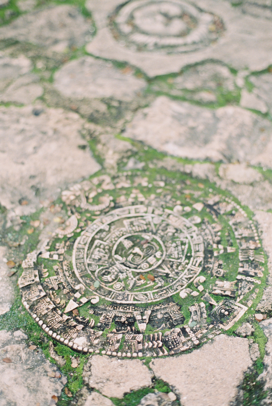Mayan Calendar at Cenote Xkeken in Mexico