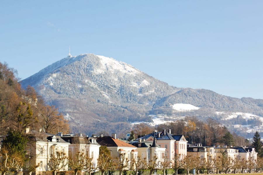 Snow Covered Mountain in Salzburg