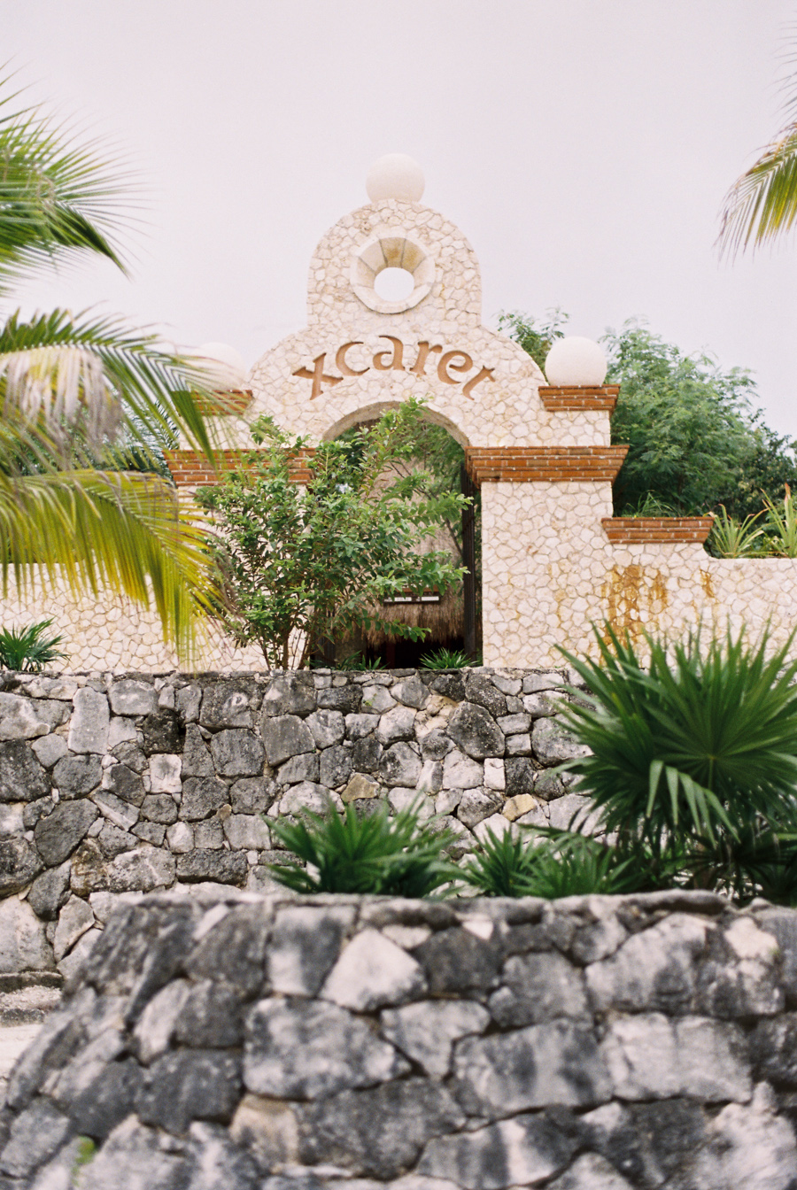 Stone Wall at the Occidental Grand Xcaret in Playa del Carmen