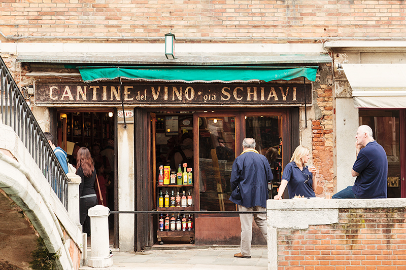 Wine Shop in Venice Italy
