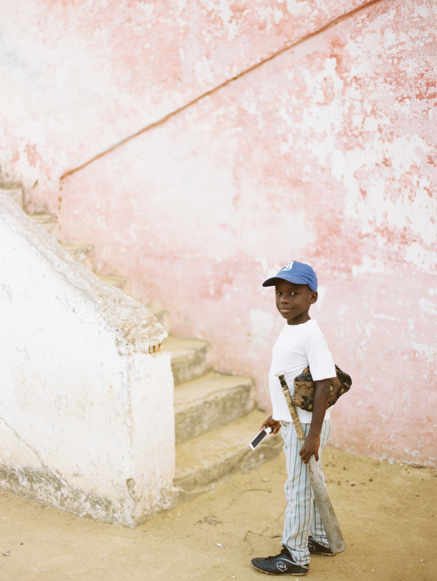Young Baseball Player in Cuba