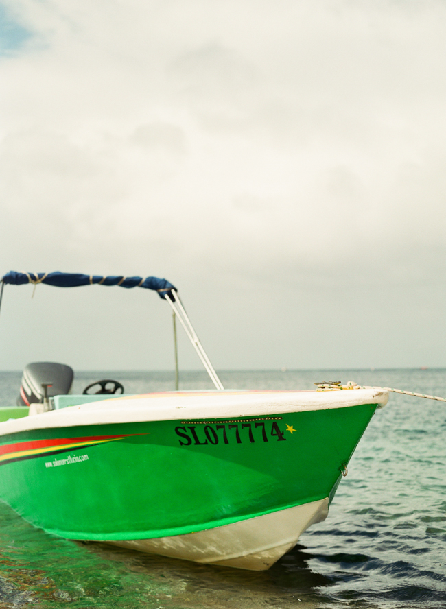 Green Boat at Sugar Beach Hotel in St Lucia