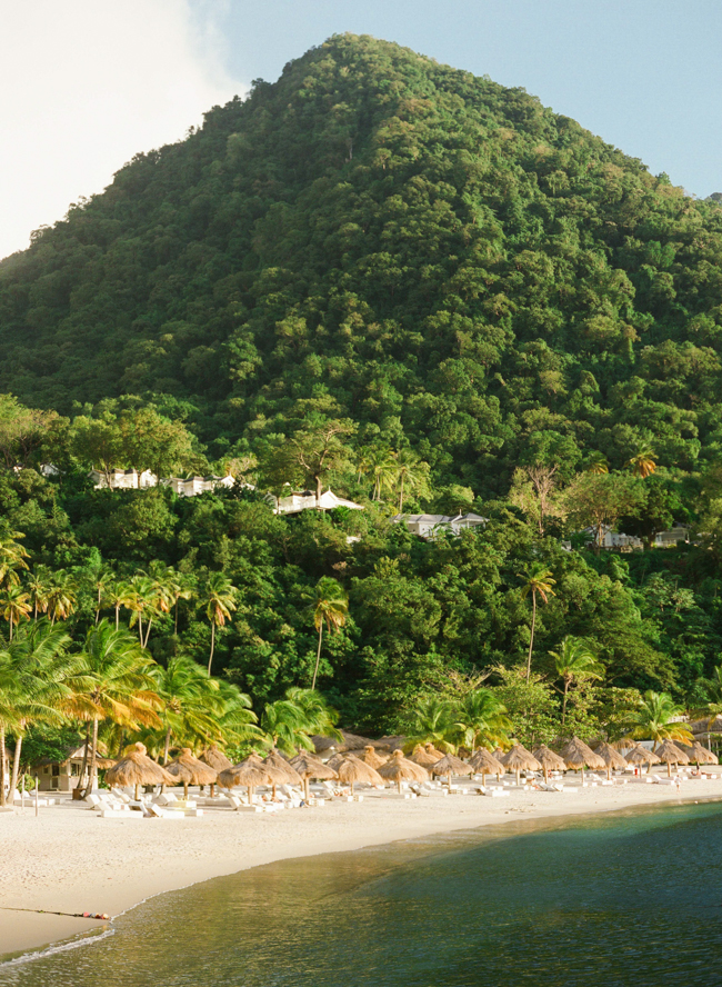 Lush Landscape at Sugar Beach Hotel in St Lucia