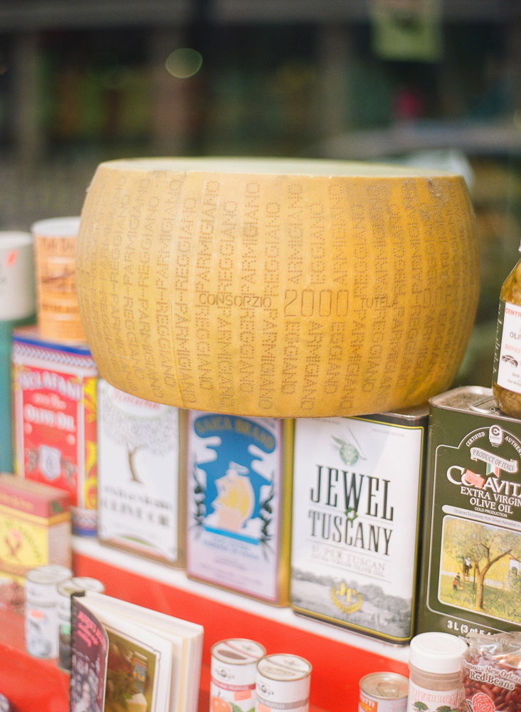 Cheese Wheel and Olive Oils in New Orleans