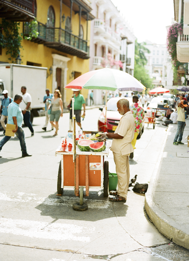 Fruit in the Street in Cartagena Colombia