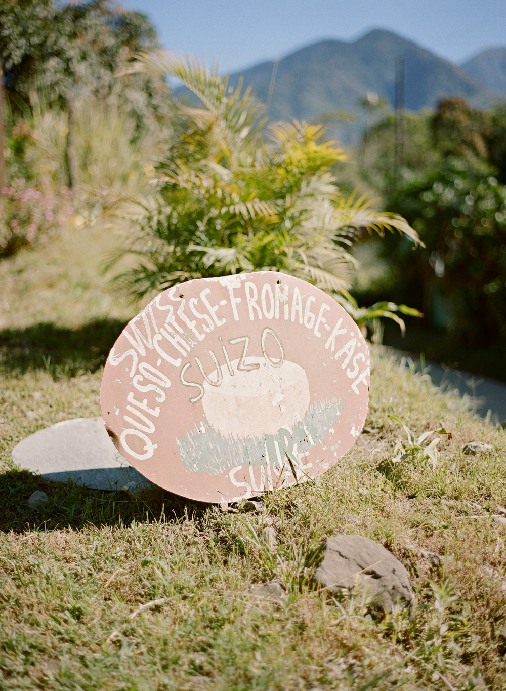Swiss Cheese Sign in Costa Rica