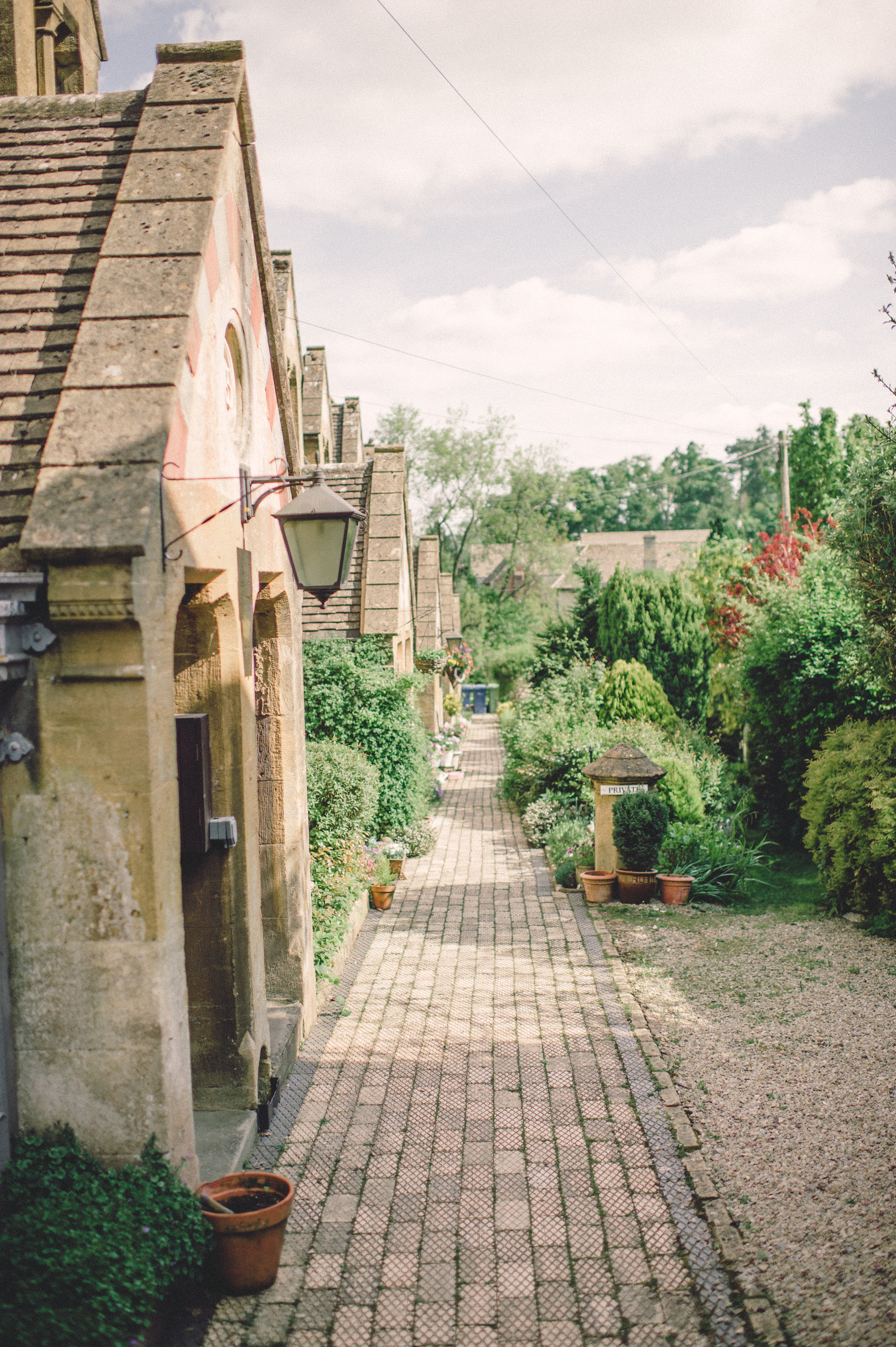 Cobblestone Path in the Cotswolds