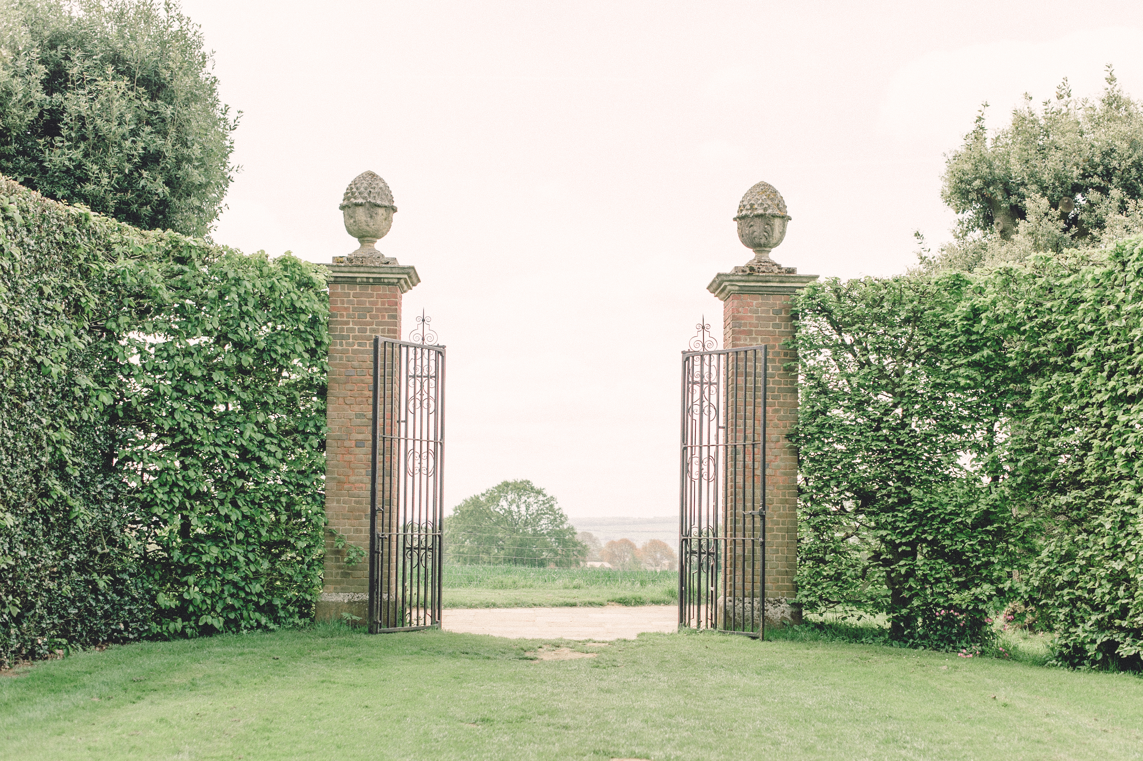Gates at the Hidcote Manor Garden in the Cotswolds