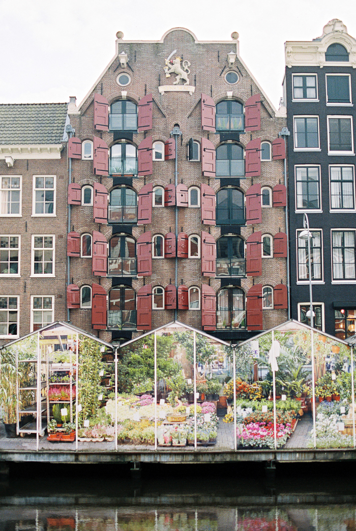 Greenhouses on the Water in Amsterdam