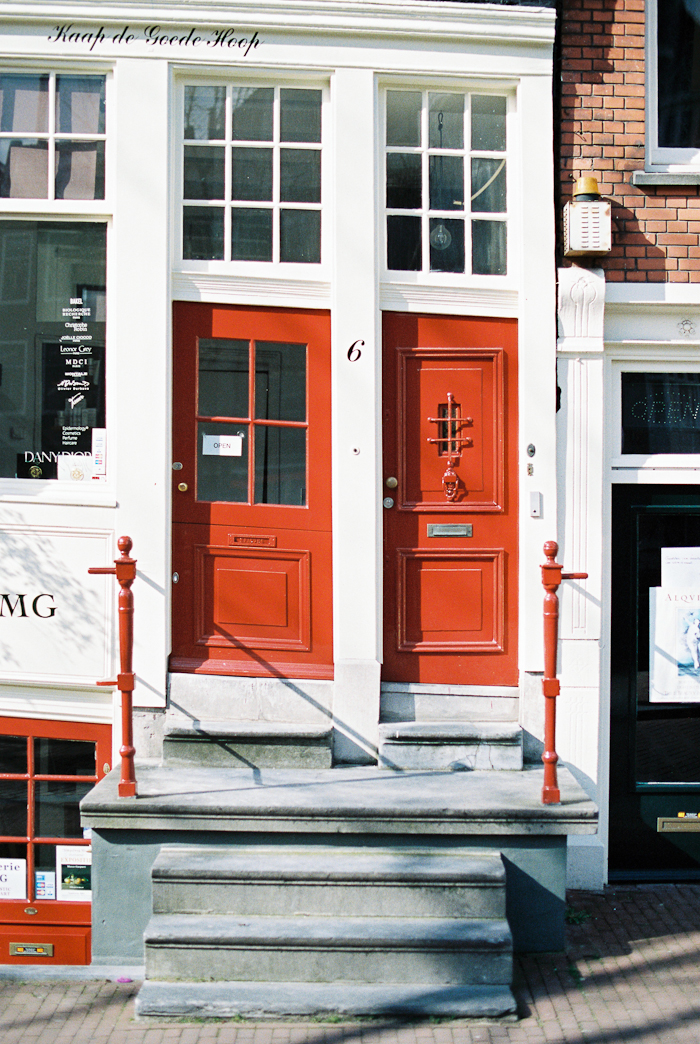 Red Doors in Amsterdam