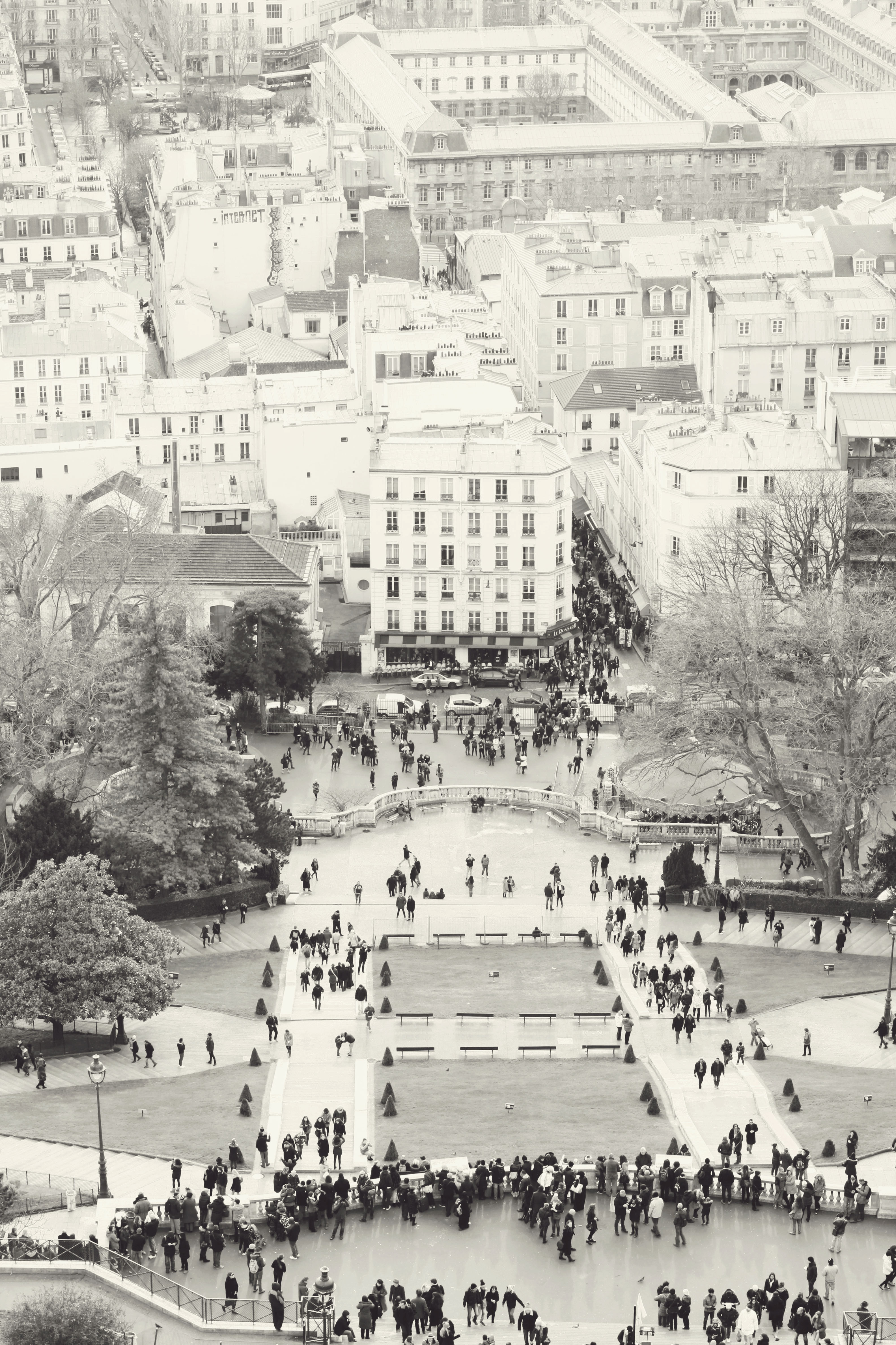 Overlooking Montmartre in Paris Overlooking Montmartre in Paris
