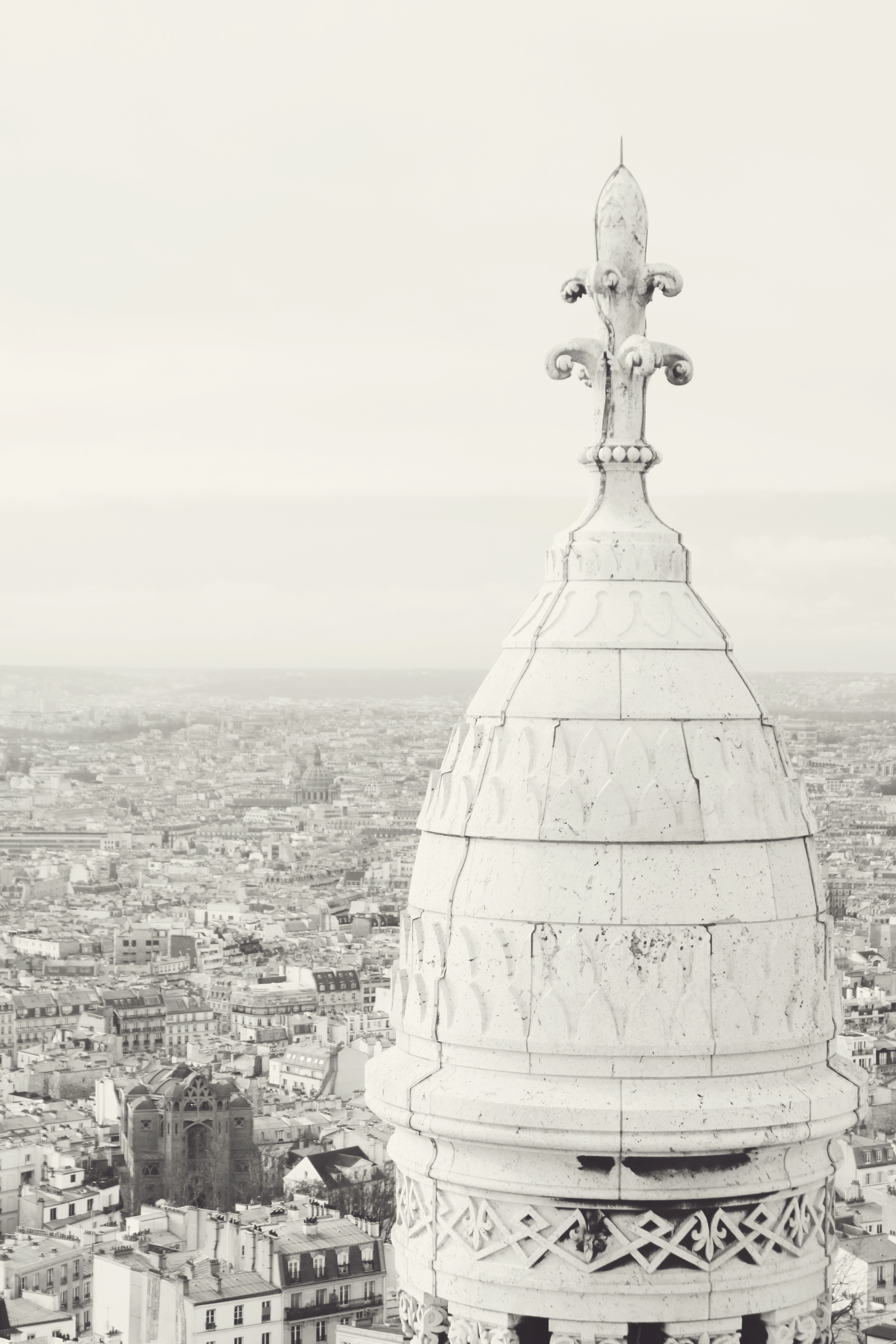 View from the Sacre Coeur in Paris View from the Sacre Coeur in Paris