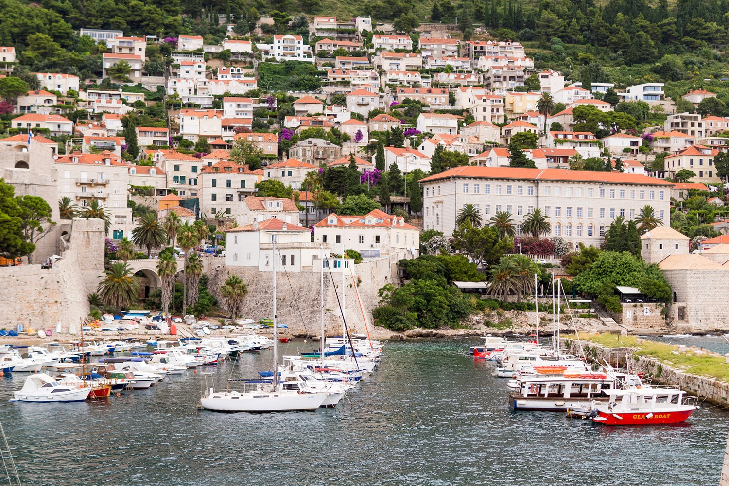 Boat Harbor in Dubrovnik Croatia Boat Harbor in Dubrovnik Croatia