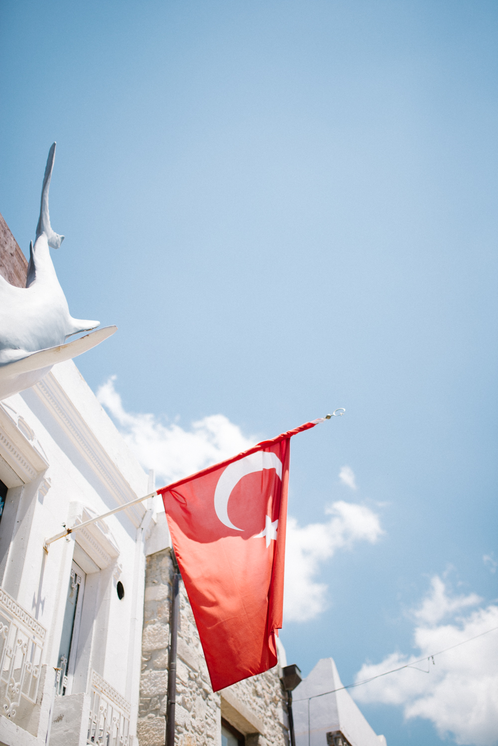 Turkish Flag in Bodrum Turkey